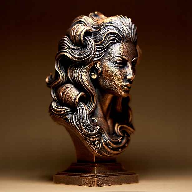 Vodnář Znamení zvěrokruhu Žena Fantasy Figurka Soška 3D dekorace 15 cm