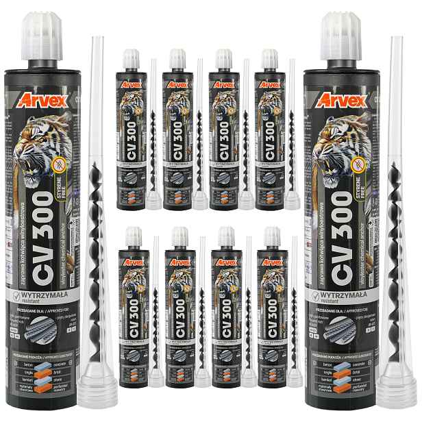 Chemická kotva Arvex CV 300 ml Vinylesterová míchačka kotva bez styrenu