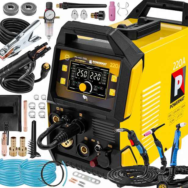 Invertorová Svářečka Migomat Poloautomatická 5V1 220A Plazma Migmag Mma Tig Lift