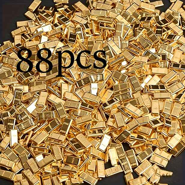 TEMU 12/88ks Luxusní Shui Mini Zlaté Továrny - Příznivý Čínský Symbol Bohatství, Dárek k Novému Bydlení, Vhodné pro Dekoraci, Talisman Přitahující