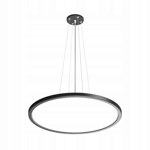 Závěsná lampa Manito Italux Led 36W Ø48 cm černobílá, proměnlivá barva