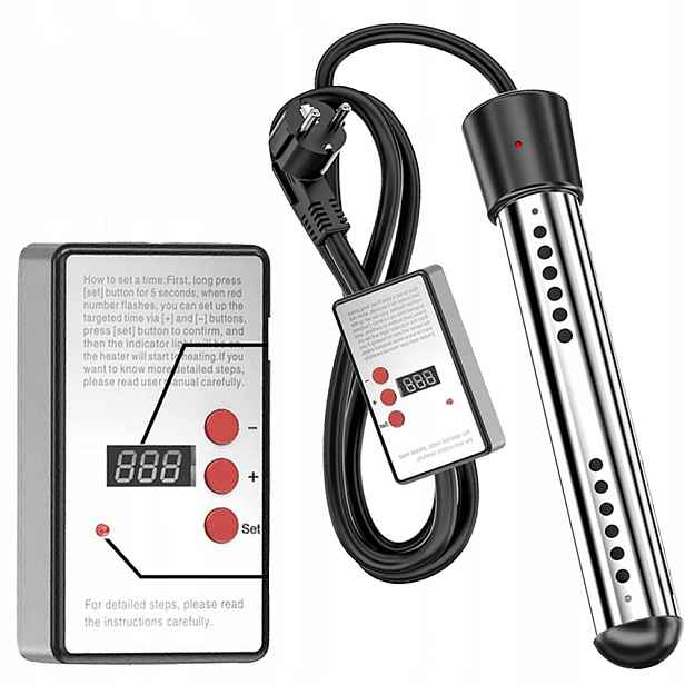 Elektronický Ohřívač Vody Pro Bazén 3000 W 230 V Časovač