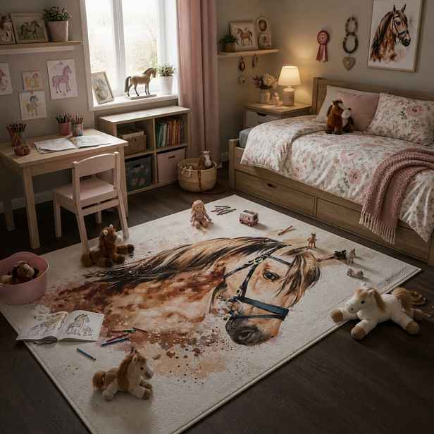 Dětský kusový koberec Torino kids 236 BROWN BEAUTY, 160x230, hnědá, dětský pokoj, Obsession