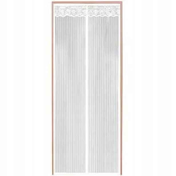 moskytiéra na dveře 100 x 220 cm s magnety, bílá