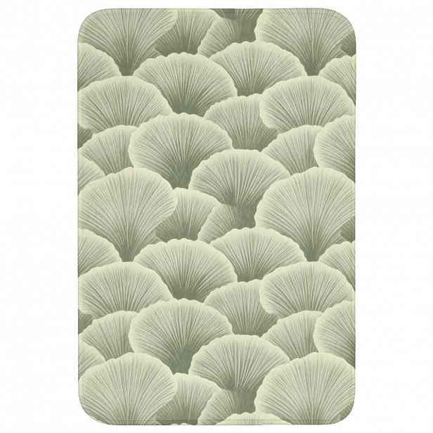 OnlyWow KOUPELNOVÁ PŘEDLOŽKA Vějíř - list - zelený 60x90 cm