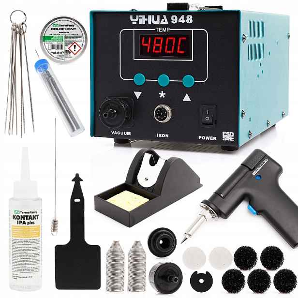Set Stanice 2V1 Odpáječka Páječka Yihua 948 75W Kalafuna Cín Ipa
