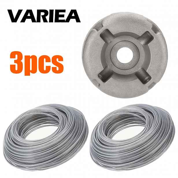 TEMU VARIEA - 3ks, Univerzální hliníková sekací hlava pro sekačky na trávu, Zastřihovací hlava, Univerzální disk pro vyžínač, Včetně 2 balení 16.4