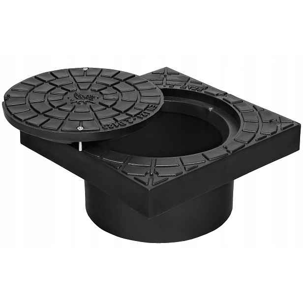 Kryt poklopu pro teleskop Studny 315 mm B125 (12,5T) Polský výrobek Černý