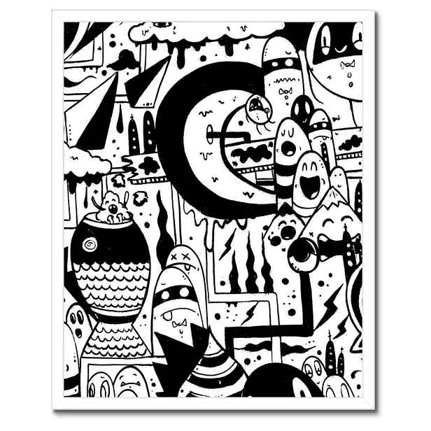 Plakáty v rámu 40x50 Graffiti pro mládež