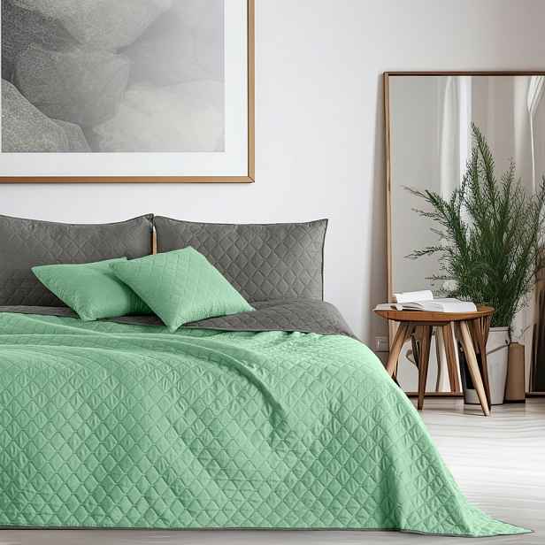 DecoKing Přehoz na postel 220 x 240 cm mentolový