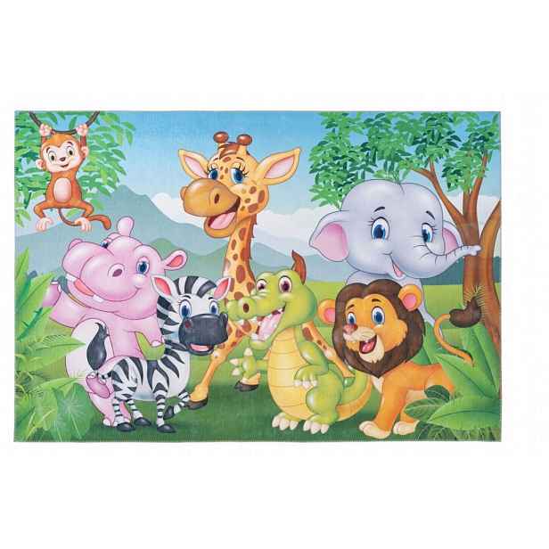 Dětský kusový koberec Torino kids 239 JUNGLE, 120x170, vícebarevná, dětský pokoj, Obsession