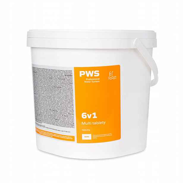 Pws Multi tablety 6v1 do bazénu 20g 3 kg bazénová chemie