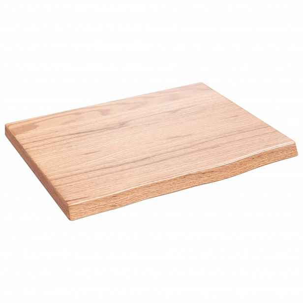 vidaXL Koupelnová deska světle hnědá 40 x 30 x 2 cm ošetřený masiv