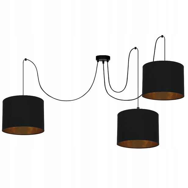 Závěsná Stropní Lampa Lustr Spider Pavouk Zlatý