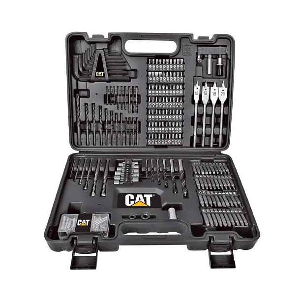 Caterpillar - 201dílná sada bitů, vrtáků, klíčů a hmoždinek DA01903