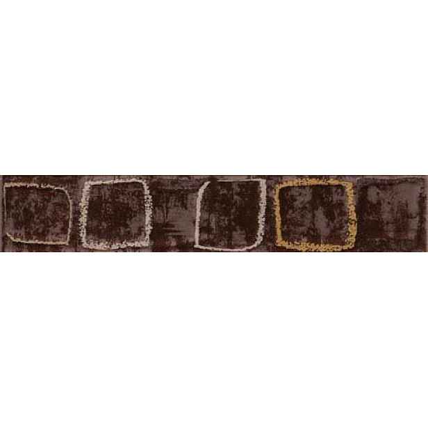 Listela Rako Concept 4,5×25 cm hnědá Monopoli WLAH5011