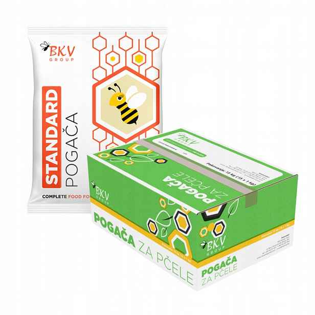 Těsto pro včely standard, Měkké 1 kg x 15 ks krmivo pro včely Bkv