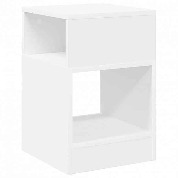 vidaXL Odkládací stolek Bílá 30,5 x 30 x 45 cm Kompozitní dřevo
