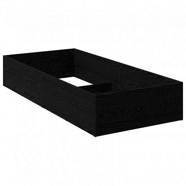 vidaXL Rám pro polohovatelnou základnu postele Černý dub 90 x 190 cm