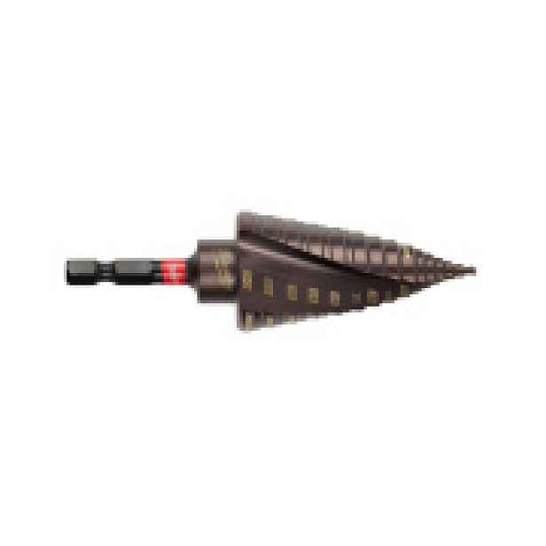 Vrták stupňovitý 4 - 30 mm 12 stupňů 95 mm Milwaukee SHOCKWAVE IMPACT DUTY 48899265