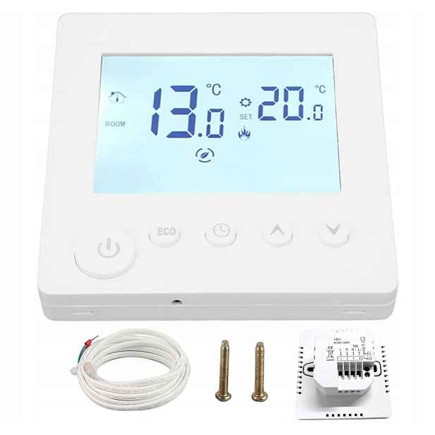 Regulátor Pokojový Termostat Digitální – podlahové/stěnové vytápění 5-50°C