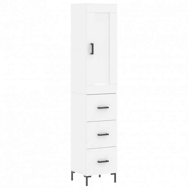 vidaXL Skříň highboard bílá 34,5 x 34 x 180 cm kompozitní dřevo