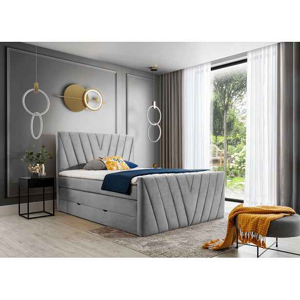 Boxspring Candice Rozměr: 180 x 200 cm, látka: Nube 3