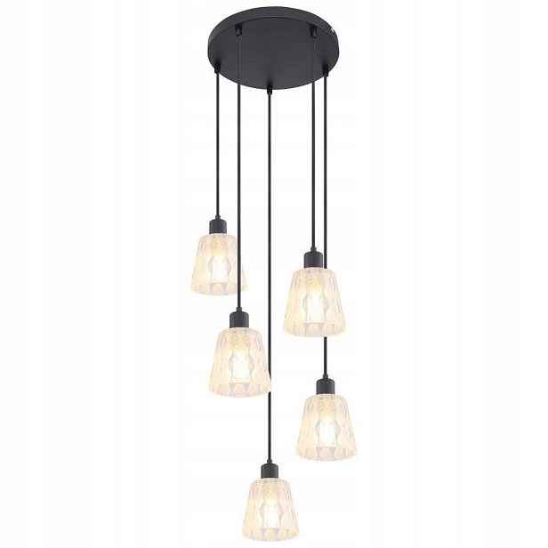 Klasická pětibodová závěsná lampa nad stůl