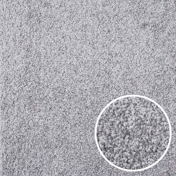 Metrážový koberec Bali 073, na míru, šíře 4m, šedá, filc, dětský pokoj, Condor Carpets