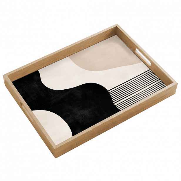 OnlyWow SERVÍROVACÍ PODNOS Abstraktní - Japonské - Béžové - Moderní 50x35 cm