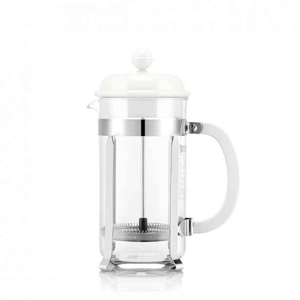 Pístový zavařovač Bodum Caffettiera 1 l french press bílé sklo