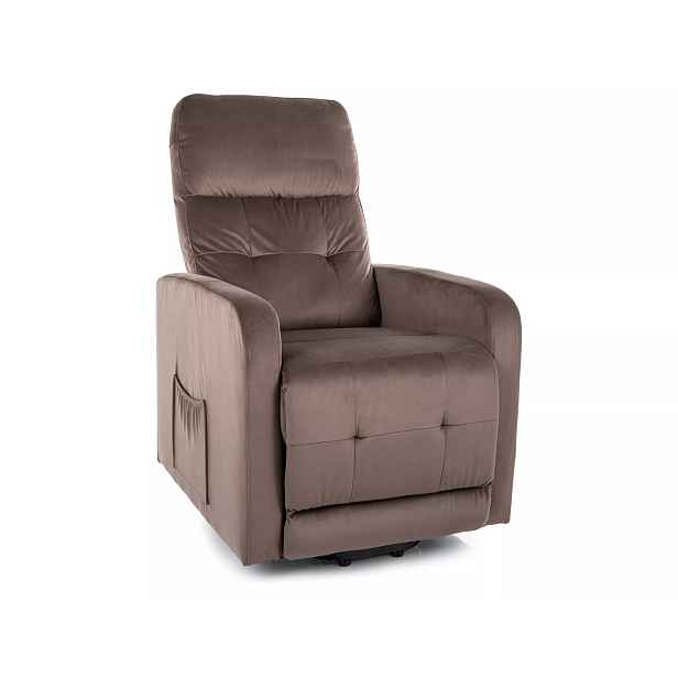 Signal Elektrické polohovací křeslo OTUS II Velvet cappuccino