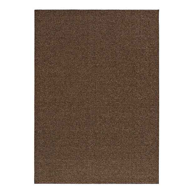 Tmavě hnědý pratelný koberec 80x150 cm Lumen Liso – Universal