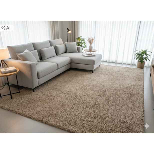 Koberec do obývacího pokoje 250x260 cm, vícebarevný, měkký vlas, plyšový
