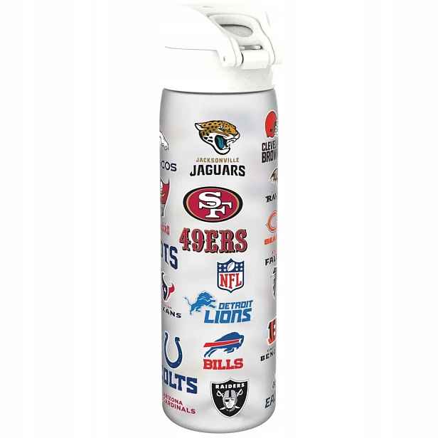 Láhev Na Pití na vodu Nfl Multi Teams 500 ml Bílý One size ION8