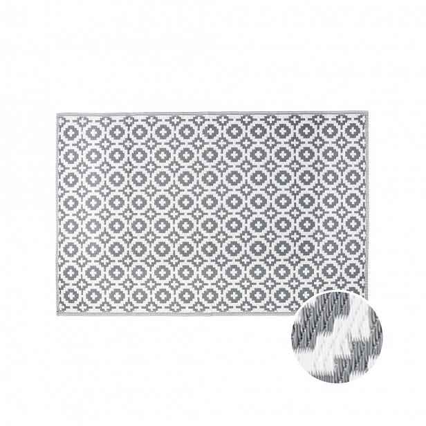 Butlers COLOUR CLASH Venkovní koberec mozaika 150 x 90 cm - šedohnědá