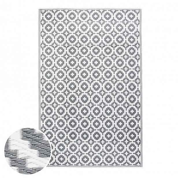 Butlers COLOUR CLASH Venkovní koberec mozaika 150 x 90 cm - šedohnědá