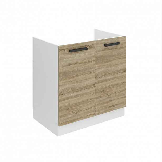 B BELINI GROUP SKŘÍŇKA POD DŘEZ 80 cm SDZ, bez pracovní desky, s 2 dvířky, Dub Sonoma