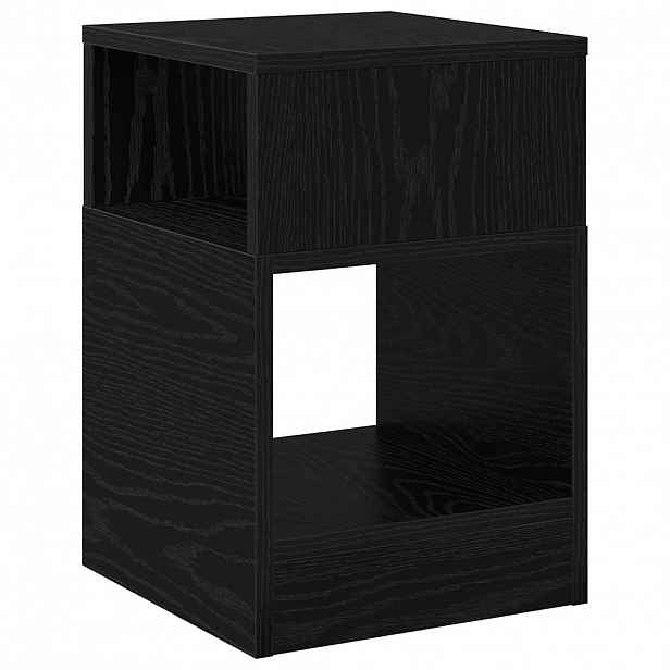 vidaXL Odkládací stolek Černý dub 30,5 x 30 x 45 cm Kompozitní dřevo