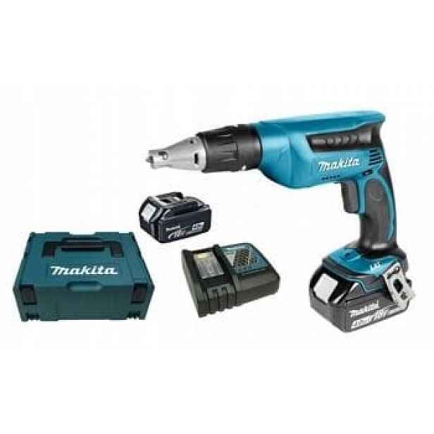 Makita DFS451RFJ Aku Šroubovák 2x Akumulátory Nabíječka Makpac