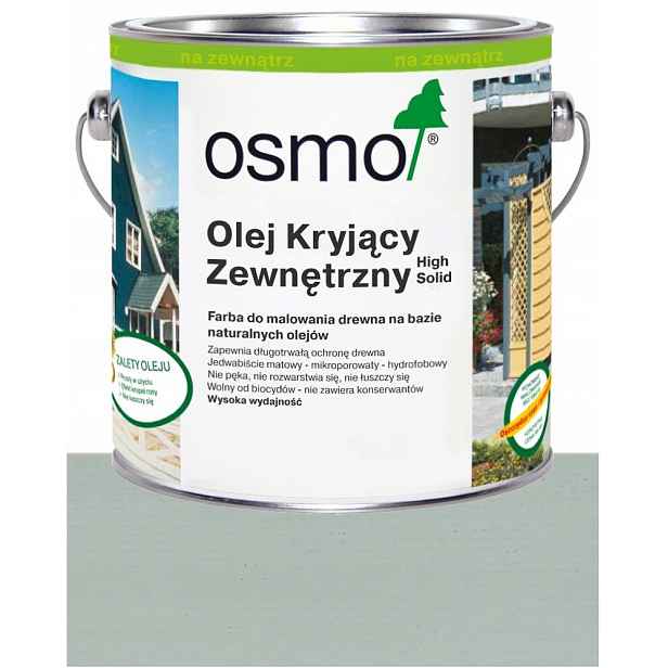 Osmo Vnější krycí olej pro fasády oken nábytku 2735 Světle Šedý 0,75 l