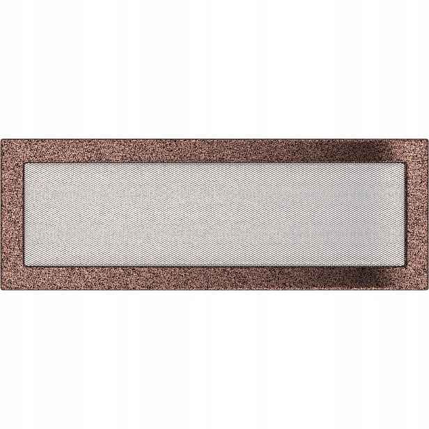 Ventilační mřížka do krbu 17x49 měděná
