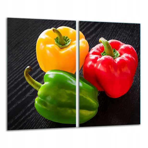 7v1 Skleněná Krájecí Deska 2x 30x52 Paprika