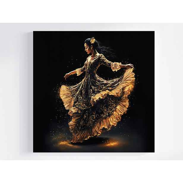 Obraz Na Plátně Canvas Žena Tanečnice Flamenco Vášeň Španělsko 50x50