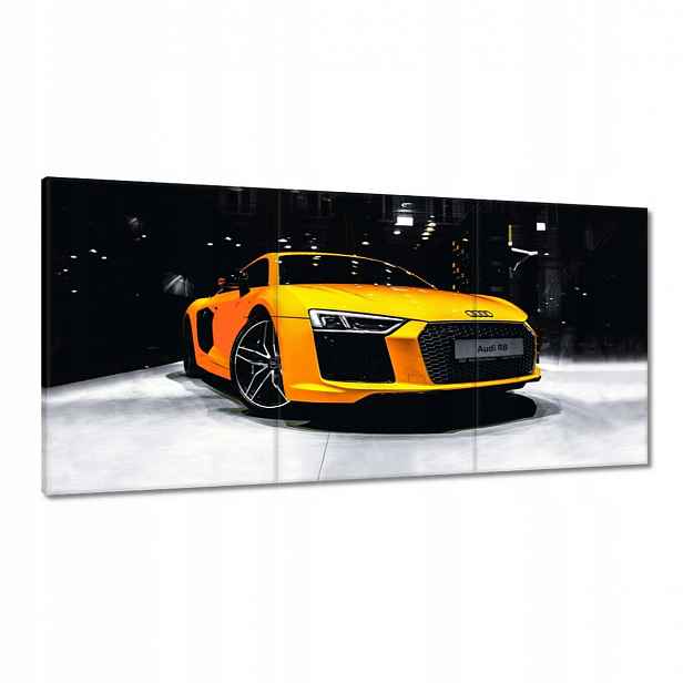 Obrazy 180x90 Žluté Audi Audica R8