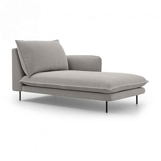 Světle šedá lenoška Cosmopolitan Design Vienna, pravý roh