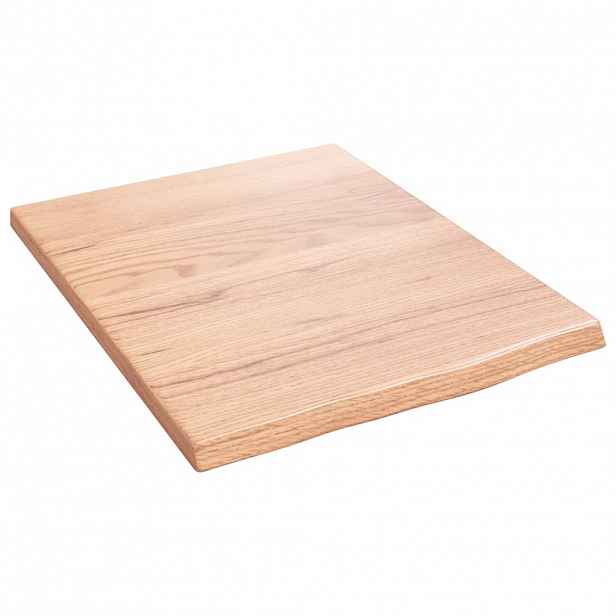 vidaXL Koupelnová deska světle hnědá 40 x 50 x 2 cm ošetřený masiv
