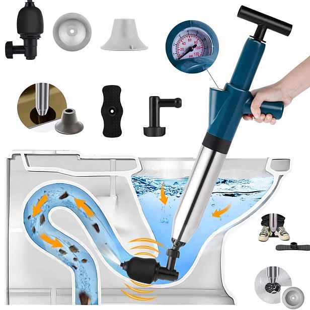 Pistole K Zprůchodnění Potrubí Pumpa Tlakový Nástroj Wc Dům Tlakový Nástroj Trubek