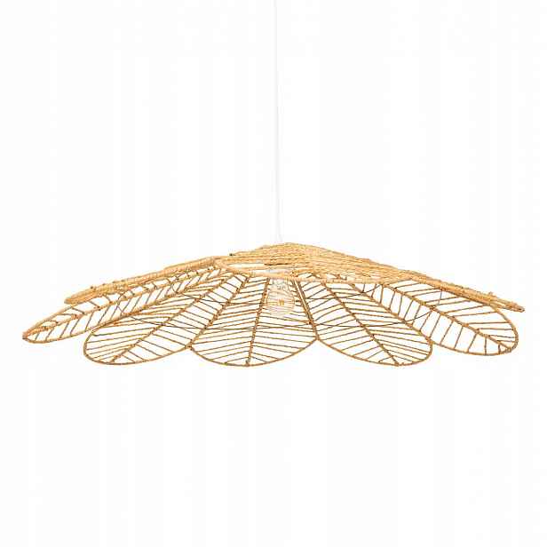 Květinová závěsná stropní lampa béžová Ø 98 cm Do Obývacího Pokoje