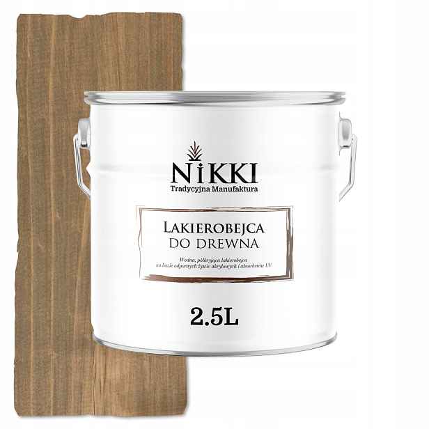 Lakovač Na Dřevo 3V1 Extra Lazura Barva Hnědá Šedá Satén 2.5 L Uv